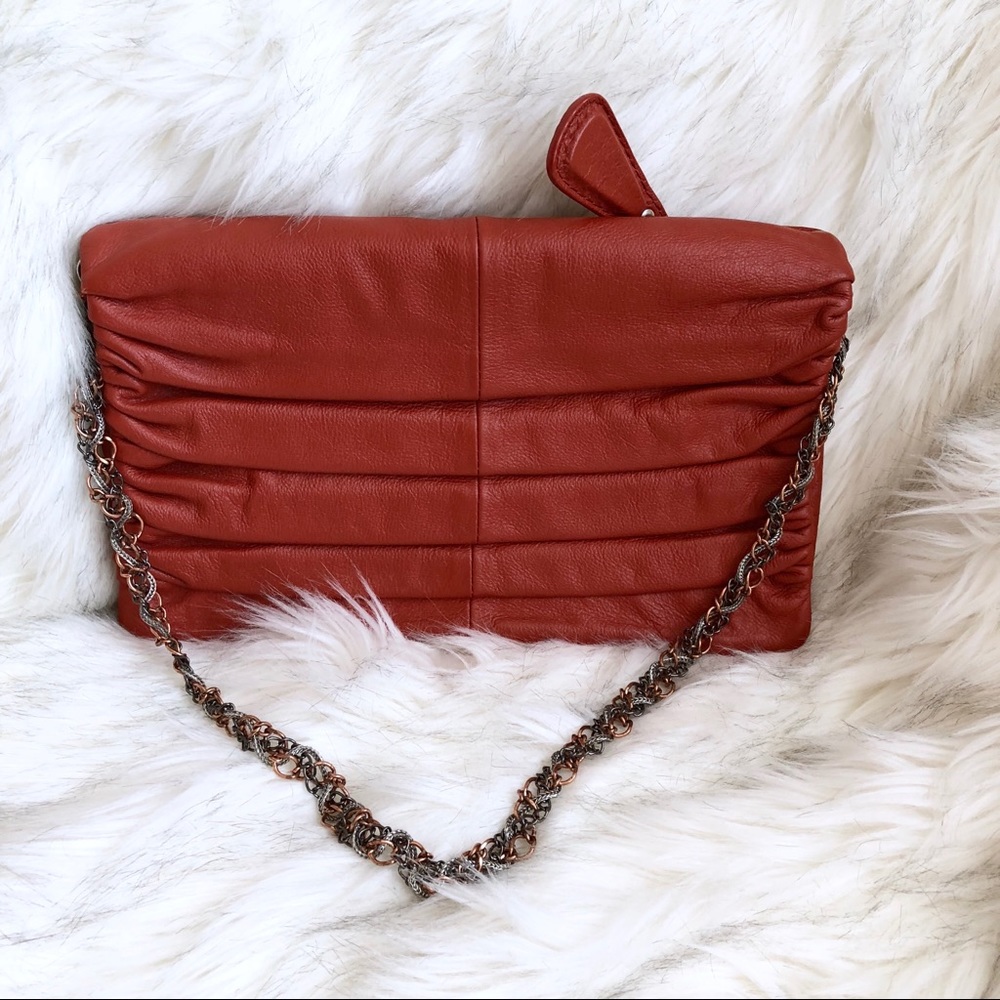 BCBG red leather bag